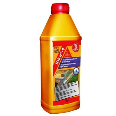Фото Гидрофобная добавка Sika-1 для цемента 1л