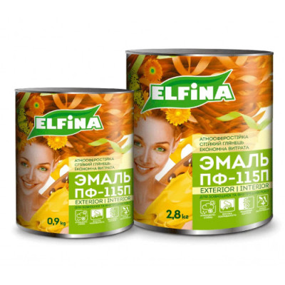 Фото Емаль біла 2,8кг ПФ-115 Elfina