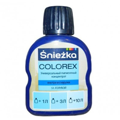 Фото Пігмент №51 Sniezka Colorex блакитний 100мл