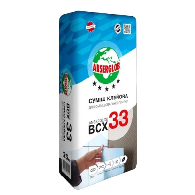 Фото Клей для плитки Anserglob BCX-33, 33 кг