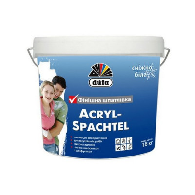 Фото Шпаклевка акриловая 16 кг Dufa Acryl Spachtel