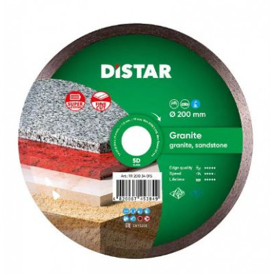 Фото Диск алмазный отрезной 200 мм Distar Granite 5D