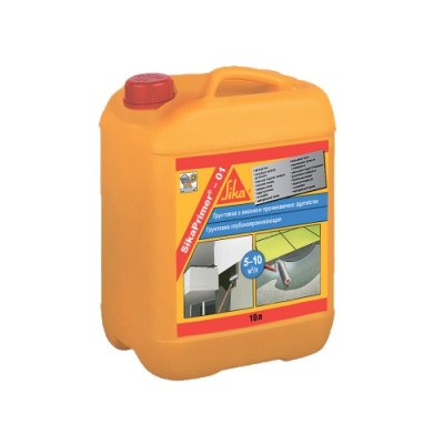 Фото Ґрунтовка глибокопроникна SikaPrimer-01 Sika 10л