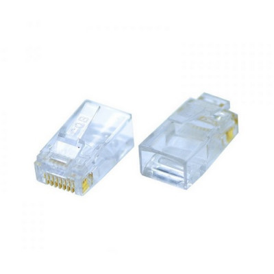 Фото Коннектор UTP RJ-45 Ethernet штекер для витой пары