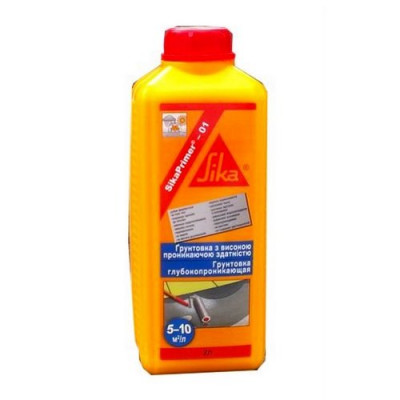 Фото Ґрунтовка глибокопроникна SikaPrimer-01 Sika 2л