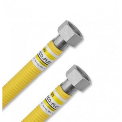 Фото Шланг для газа гофрированный 3/4х3/4 100см ВВ  НЖ ECF 102 SG
