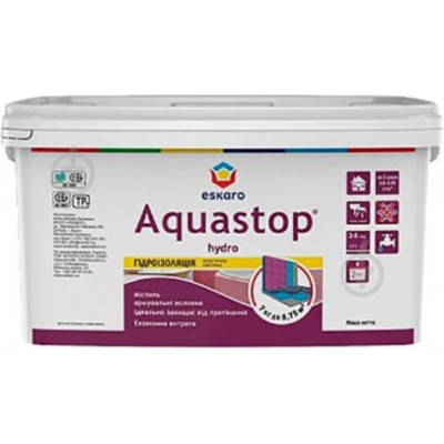 Фото Мастика гидроизоляционная Eskaro Aqastop Hydro 4кг
