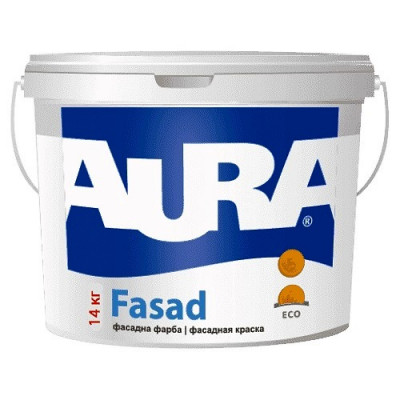 Фото Фарба фасадна AURA Fasad Дисперсія+ 14кг