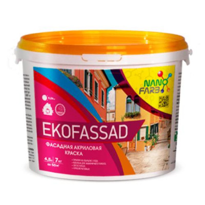 Фото Фарба фасадна EkoFassad Nanofarb 7,0кг