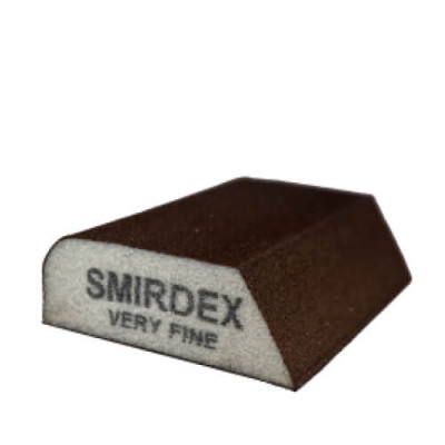 Фото Губка шлифовальная трапецевидная Very Fine сверхтонкая Smirdex 4-х сторонняя