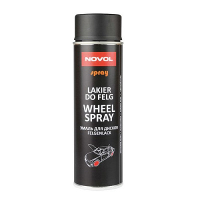 Фото Аерозоль для дисків АВТО чорний матовий 500мл NOVOL Spray