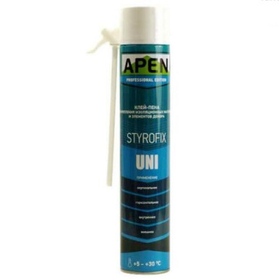 Фото Пена Клей APEN Styrofix UNI для пенопласта 750мл/865гр