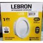 Фото 1 Світильник LED 12W круглий 4100K вбудований L-DR-1241 Lebron