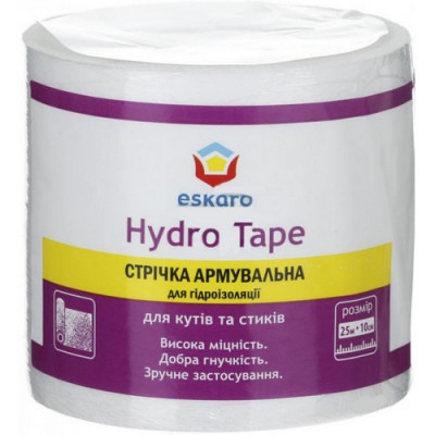 Фото Стрічка армувальна для гідроізоляції 100 мм х 25 м Eskaro Hydro Tape