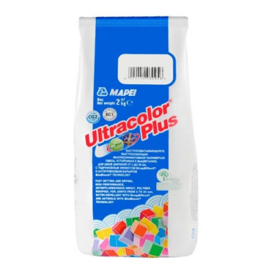 Фото Затирка Ultracolor Plus 120 чорна Mapei 2кг