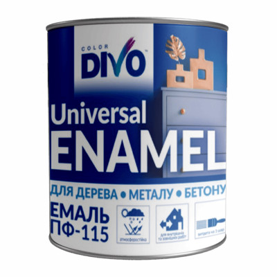 Фото Емаль червона 2,8кг ПФ-115 DIVO