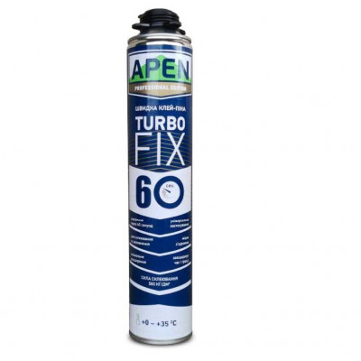 Фото Піна-клей професійна Turbo 750мл APEN Fix (60сек)