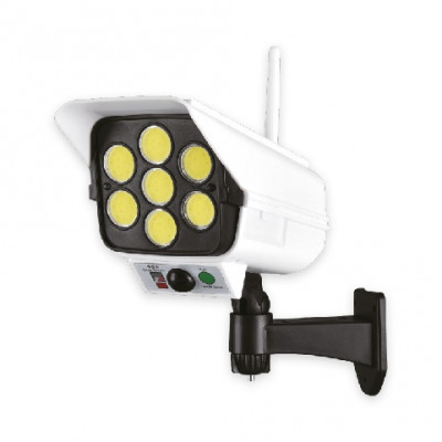 Фото Вуличний LED-прожектор із сонячною панеллю та датчиком руху (камера) Panther PT-CL-877B