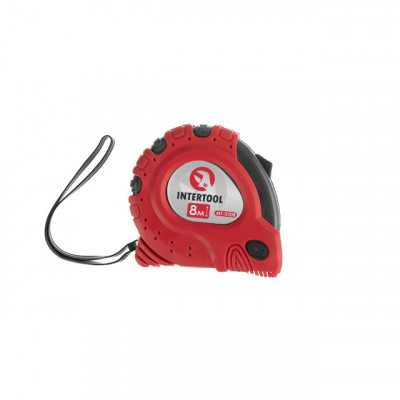 Фото Рулетка 8 м х 25 мм с магнитом Intertool