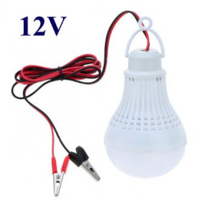 Фото Лампочка + крокодил LED DC 12V 9W (на блістері) Bramax NO-7044