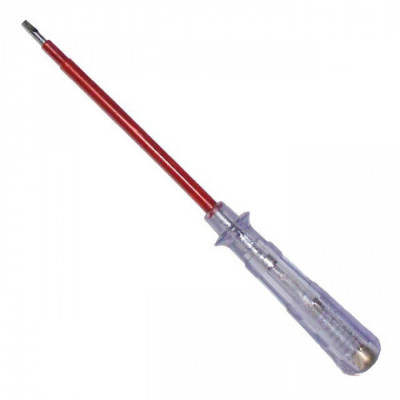 Фото Викрутка-тестер напруги 180мм 220-240V Intertool