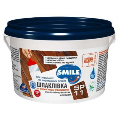 Фото Шпаклівка по дереву 0,35кг дуб Smile