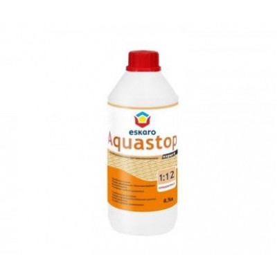 Фото Грунтовка глубокопроникающая Eskaro Aquastop Expert концентрат 0,5 л