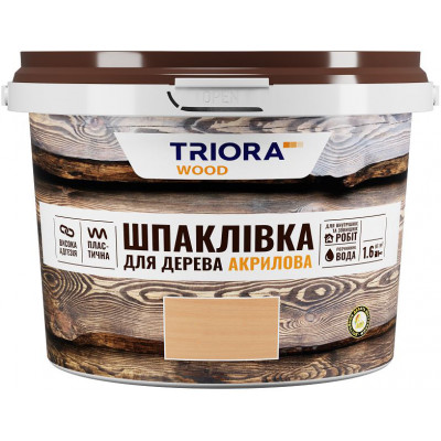 Фото Шпаклёвка по дереву 0.80 кг белая Триора