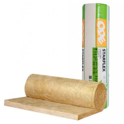 Фото Мінеральна вата ODE Starflex Blanket 2х50х1200х
6250 мм 15 кв.м 8 кг/куб.м