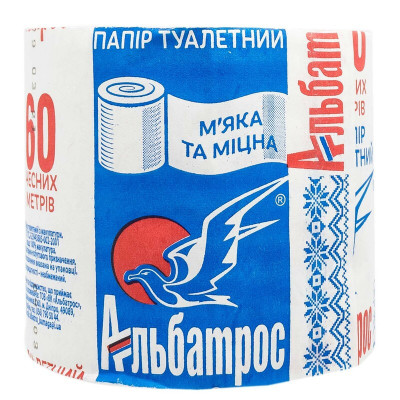 Фото Туалетний папір Альбатрос 60м