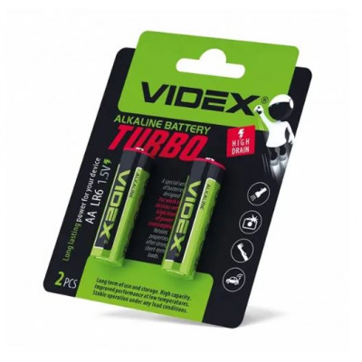 Фото Батарейка AA LR6 1,5V Videx Turbo
