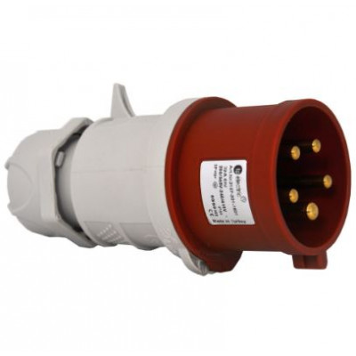 Фото Електровилка силова 32A/5 (3P+N+PE) IP44 TP Electric