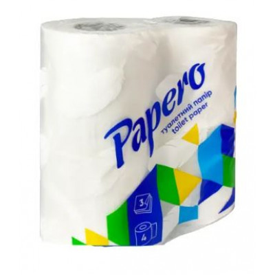 Фото Туалетний папір PAPERO 4шт