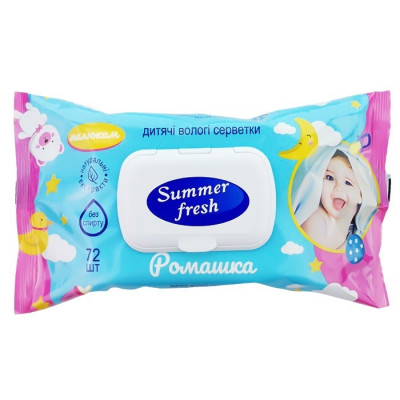 Фото Серветки вологі Summer Flesh 80шт