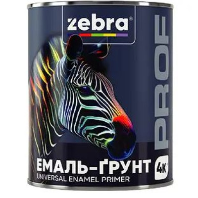 Фото Ґрунт ПФ-010М білий 2,5кг Zebra Prof 010P