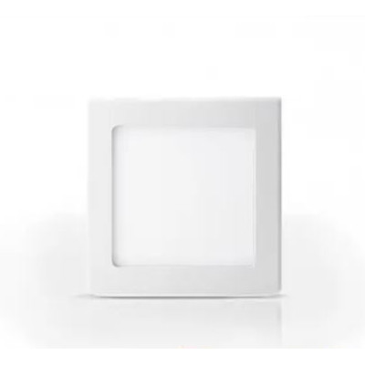 Фото Світильник LED 6W квадратний 4100K + блок живлення вбудований білий