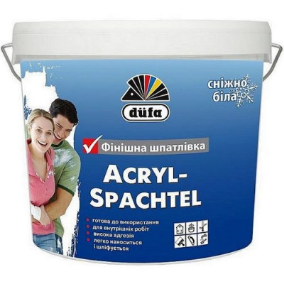 Фото Шпаклевка акриловая 1,5кг Dufa Acryl Spachtel