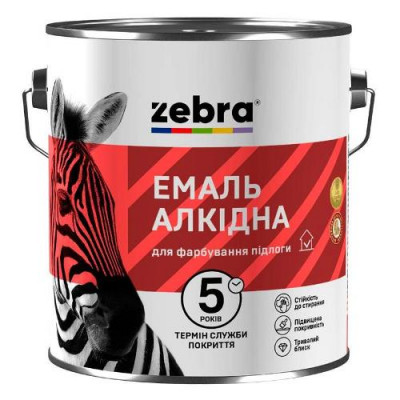 Фото Емаль жовто-коричнева ПФ-266 0,9кг Zebra Майстер М85