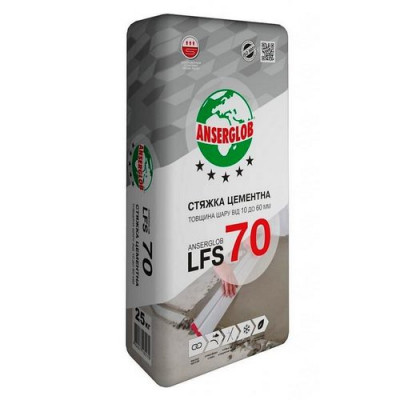 Фото Стяжка для пола 10-60 мм Anserglob LFS-70, 25 кг