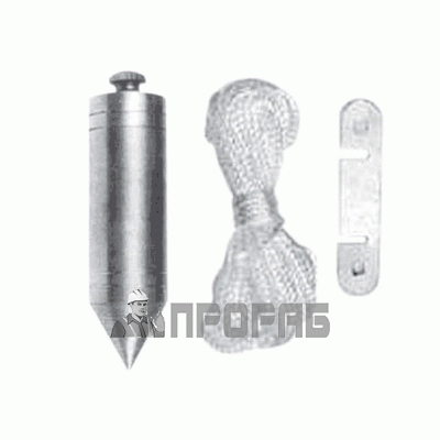 Фото Отвес 300 г с капроновой нитью 3 м Intertool