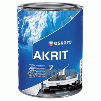 Фото Краска акрилатная водоэмульсионная Eskaro Akrit 7 2,85л