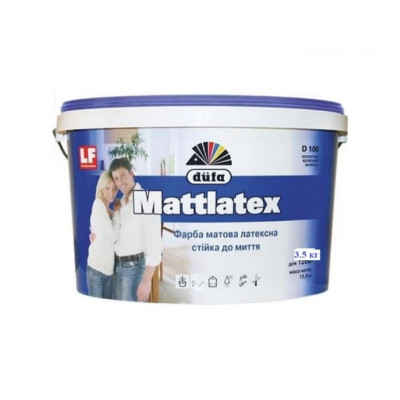 Фото Краска 3.5 кг Mattlatex Dufa D100