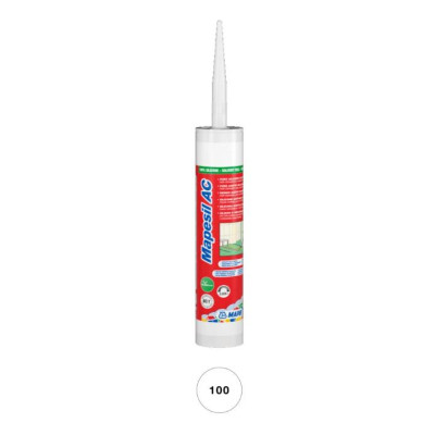 Фото Герметик силікон Mapesil AC 100 білий Mapei 310мл