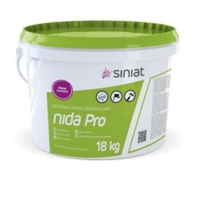 Фото Шпаклёвка акриловая финишная Siniat Nida Pro 18кг
