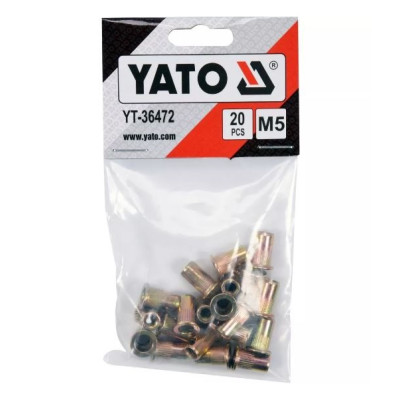 Фото Заклёпки резьбовые М5 (20шт) YATO