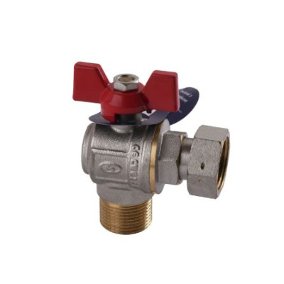 Фото Кран газ котел  3/4  Угловой  в/н PN40  Solomon