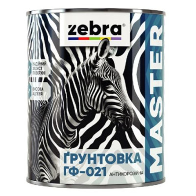 Фото Грунт ГФ-021 серый 0,25кг  Zebra Мастер  М17