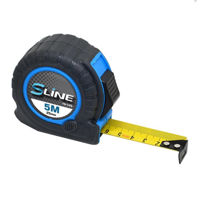 Фото Рулетка 10 м x 25 мм 2 функции обрезиненный корпус S-line