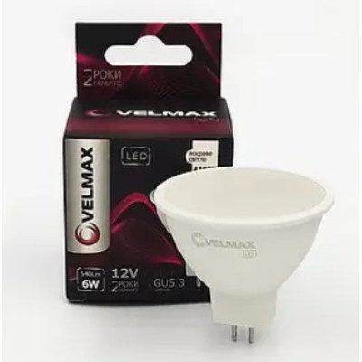 Фото Лампа LED конус MR16 GU5.3 8 Вт 6500 К Velmax EMC