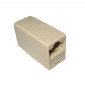 Фото 1 З'єднувач RJ-45 8P8C прохідний HQ бежевий